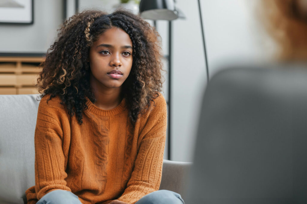 Individual therapy session supporting teen dual diagnosis treatment