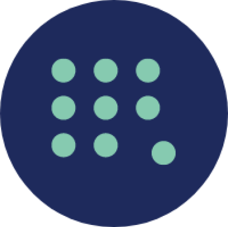 Pattern of light blue dots