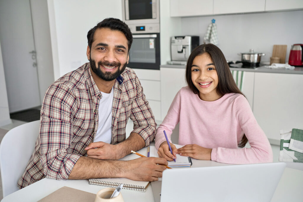 parent supporting adolescent after returning home from treatment