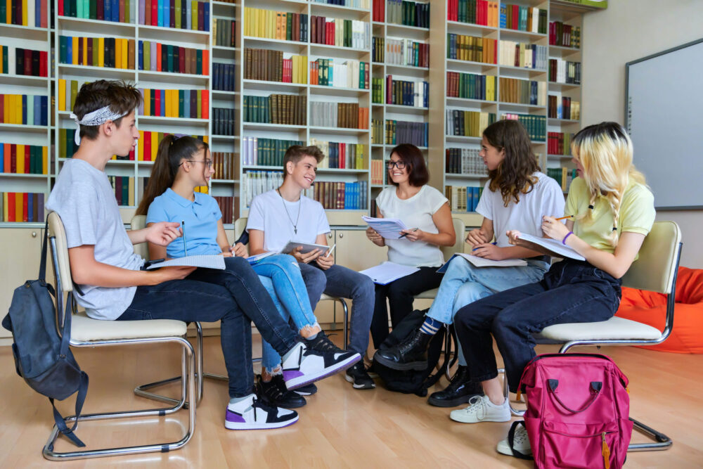 Trauma-informed classroom environment for teens in behavioral health treatment