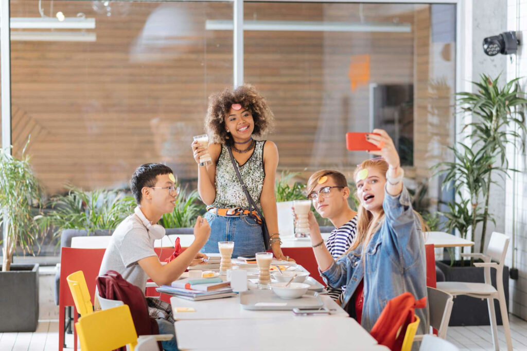 College students building friendships and navigating social life on campus