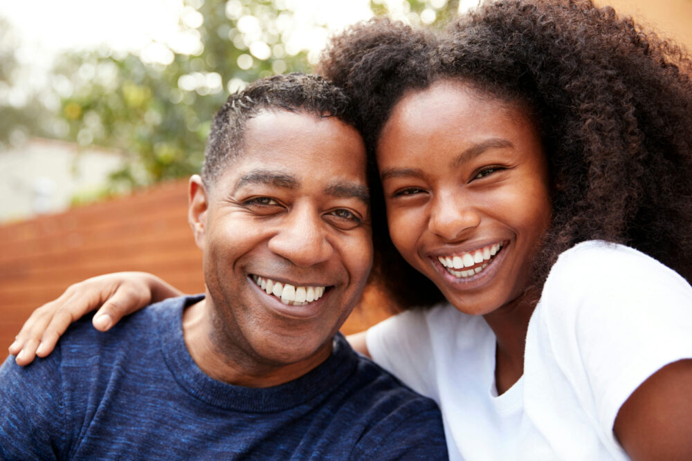 Teen and parent feeling hopeful after beginning adolescent mental health treatment